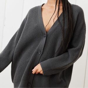 Jenni Kayne Cashmere Cocoon Cardigan - Charcoal